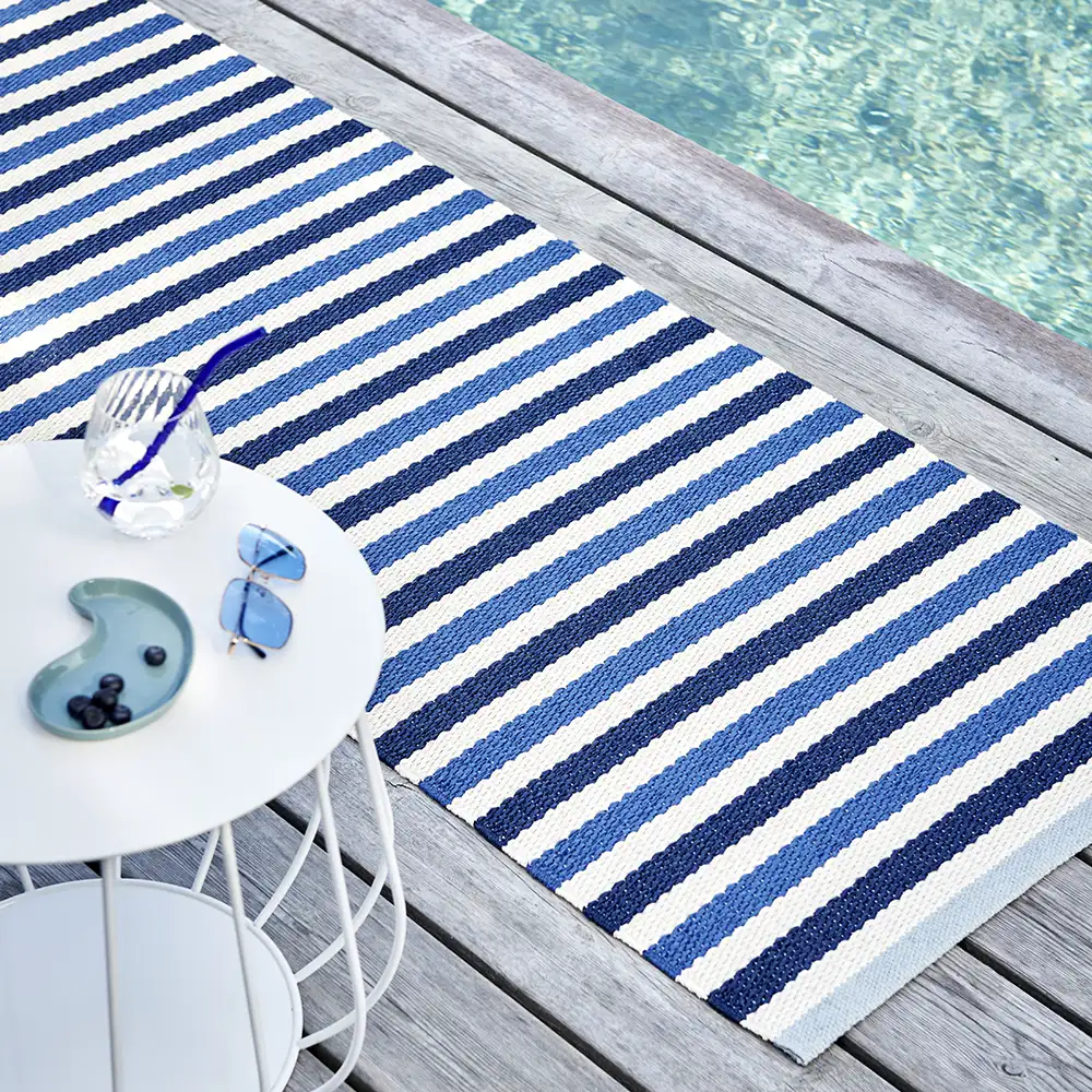 Teo Carpet 70x240vcm Denim/Dark Blue/Vanilla