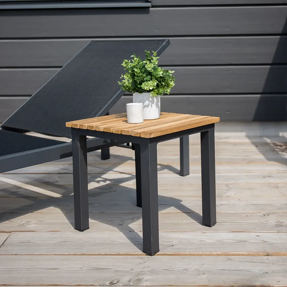 Mexico side table black/teak