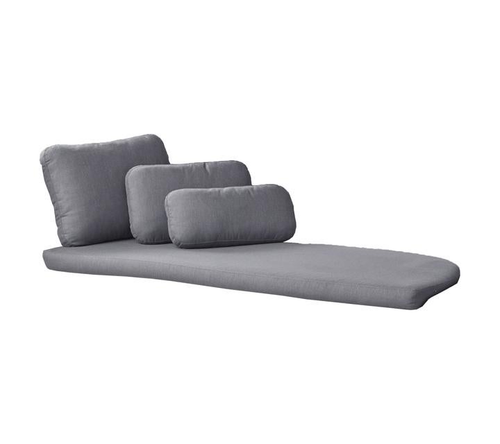 Savannah Daybed Cushion Set Left Grey, Sunbrella Night