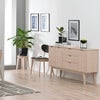 Filippa sideboard 150x40 cm white pigmented oak