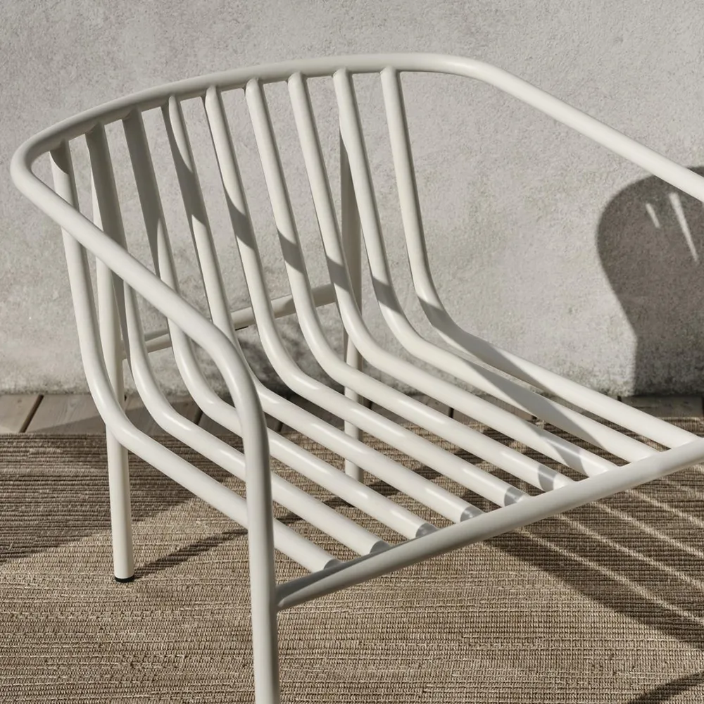 Bendt Armchair Teddy Beige/Pearl White