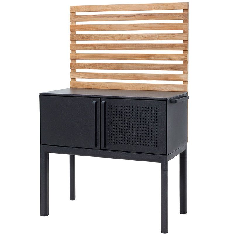 Drop Outdoor Kitchen 100cm Grey