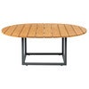 Olive coffee table 80x110 cm anthracite / bamboo