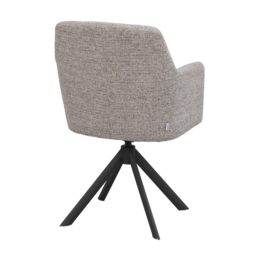 Gladstone chair with armrests dark beige