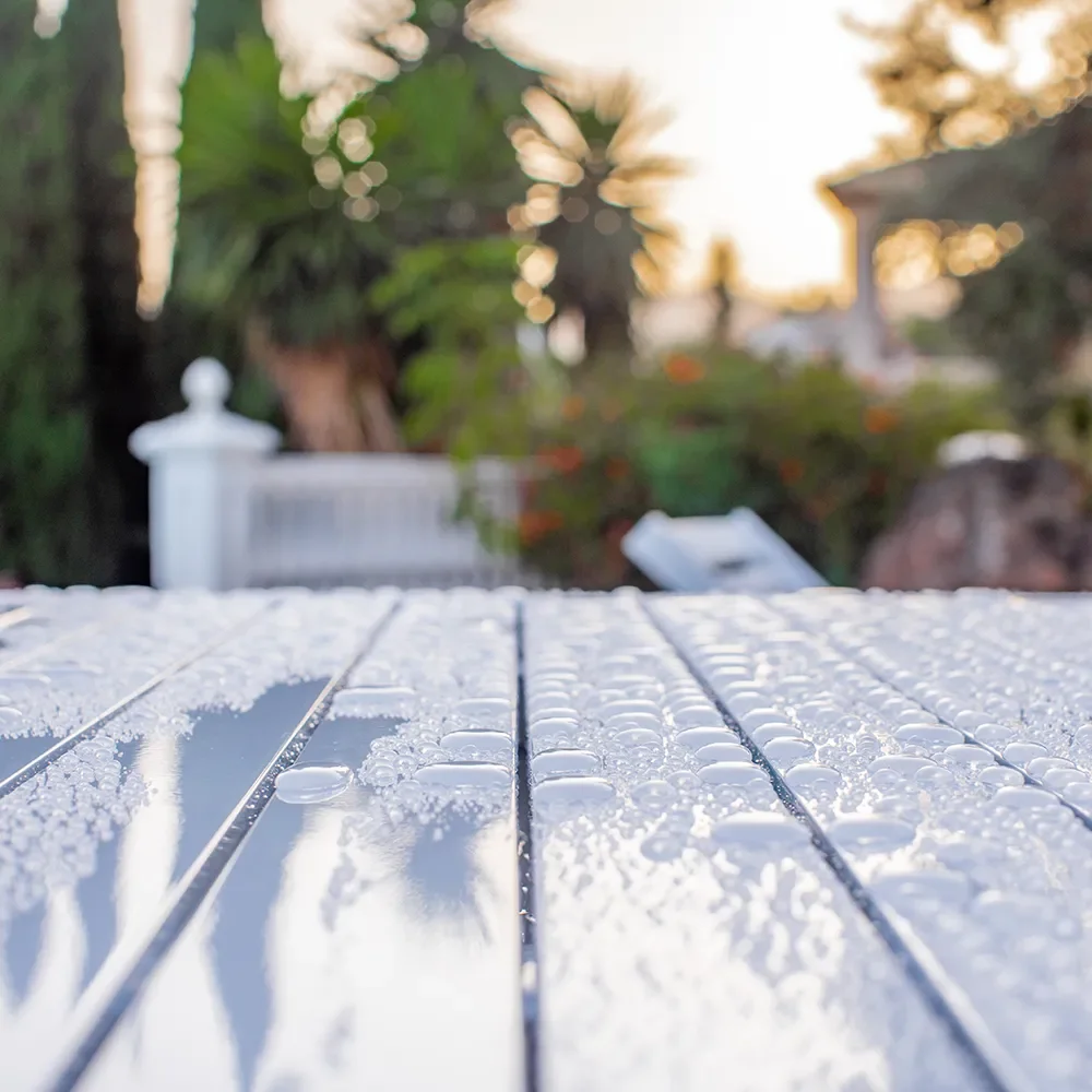 Table 80X142Cm Height 65.5 White Aluminium