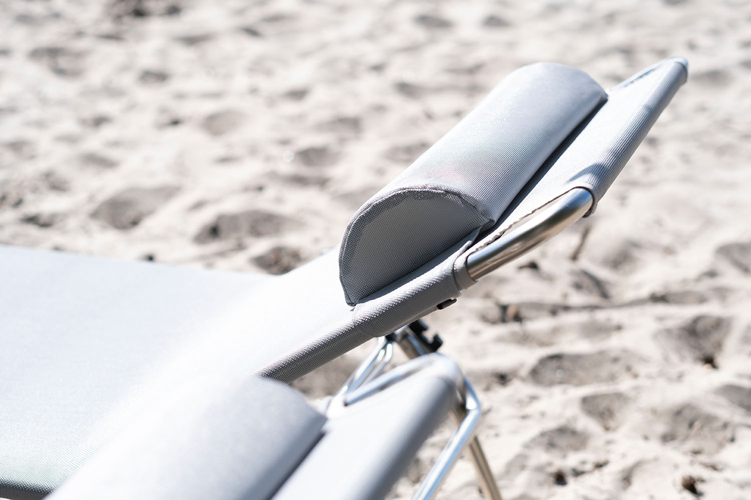 Amigo sunbed xxl grey aluminium/textilene