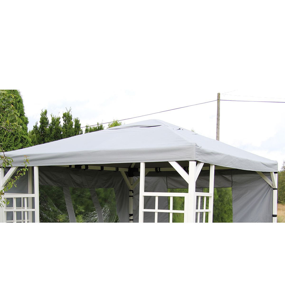 Hov pavilion roof 350x350 cm grey
