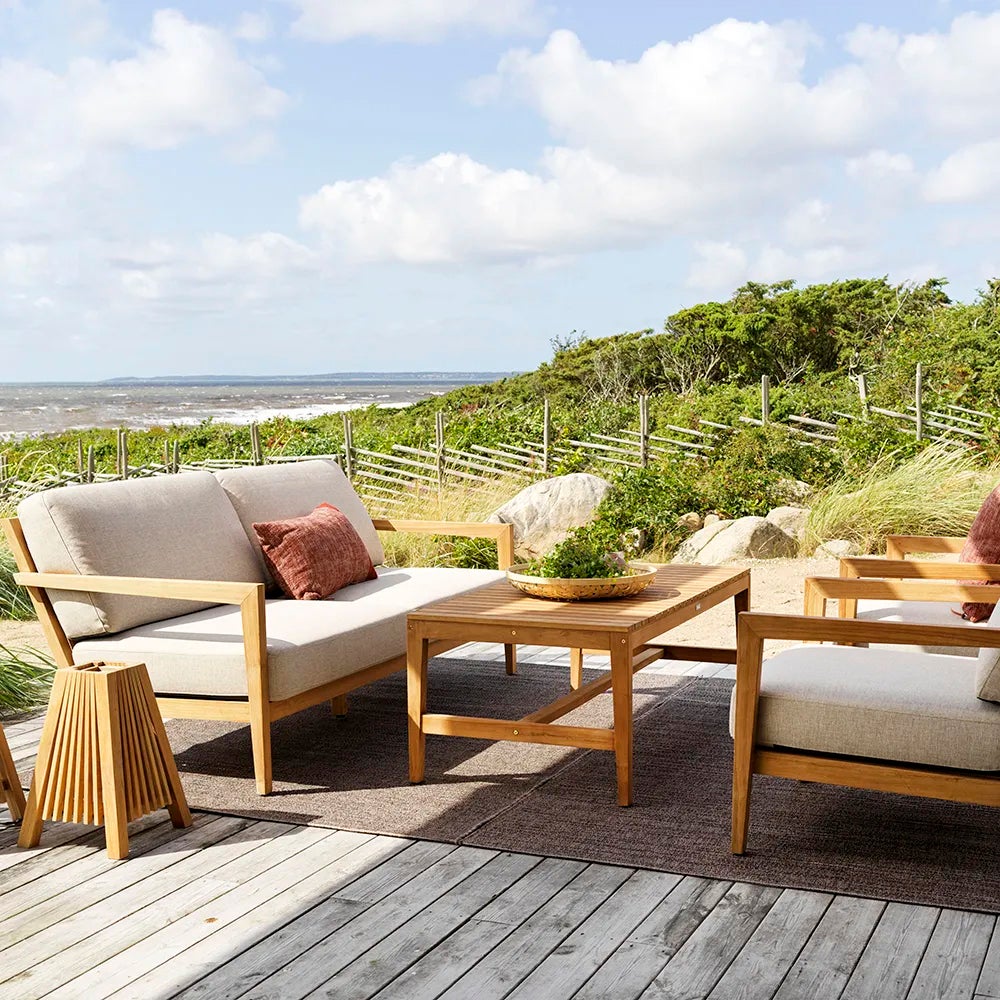 Populär 2.5-seater sofa natural/black teak 