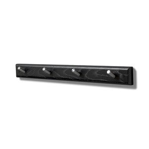 Meja Hook strip 49 cm Black stained Oak