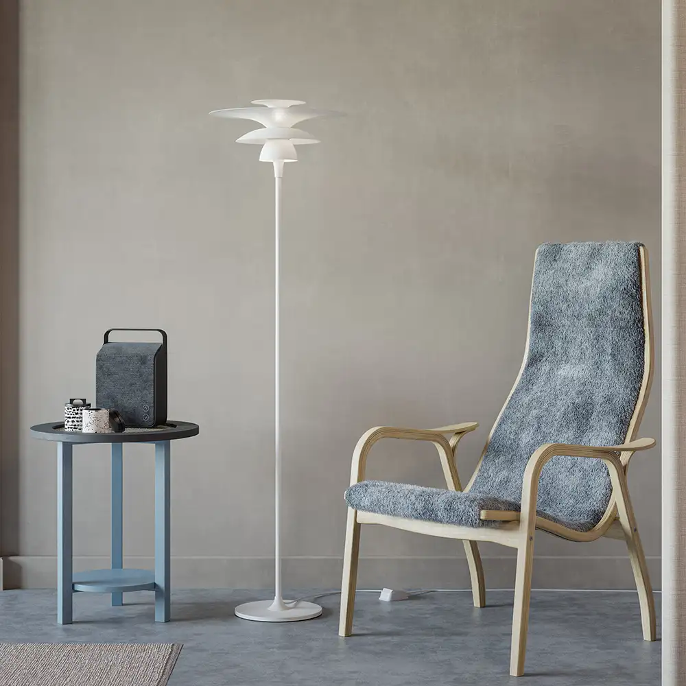 Picasso floor lamp 1400 mm Matt white