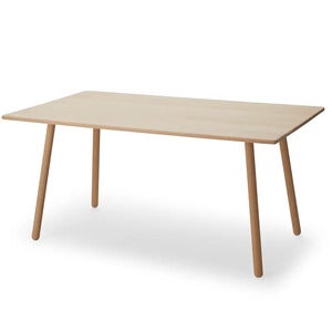 Georg Dining Table 155x90 cm White Soap Oak