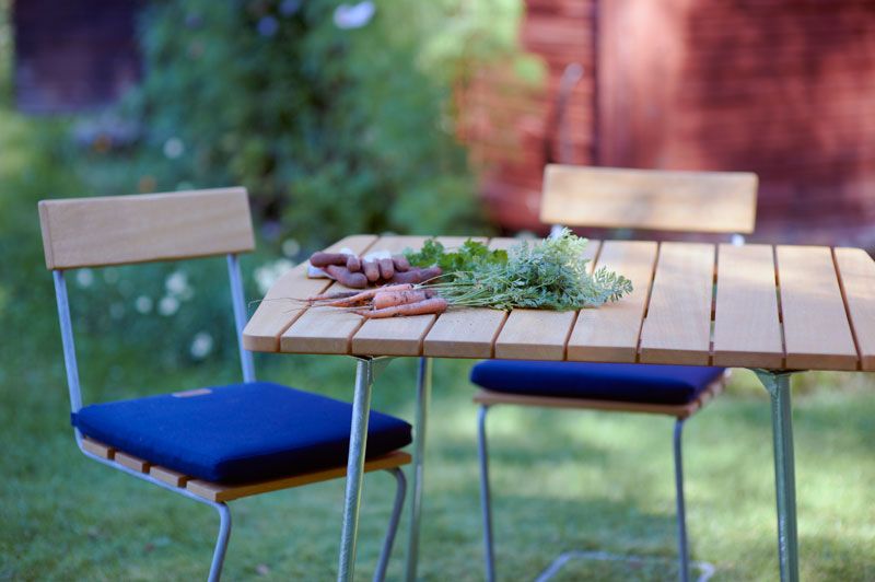 Chair 1 Untreated Teak / Hot dip galvanised Frame