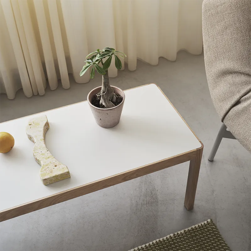 Workshop Coffee Table 43 x 120 cm - Warm Grey Linoleum