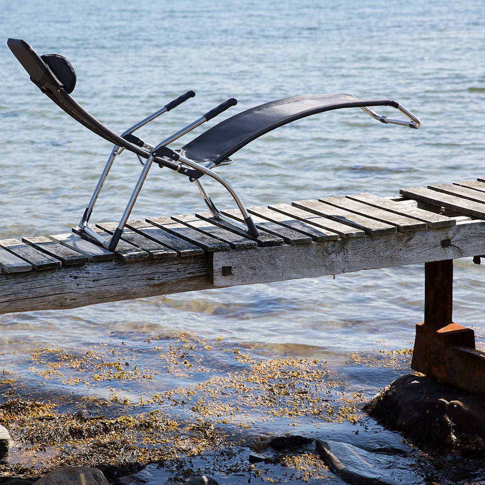 Samba sunbed grey aluminium/textilene