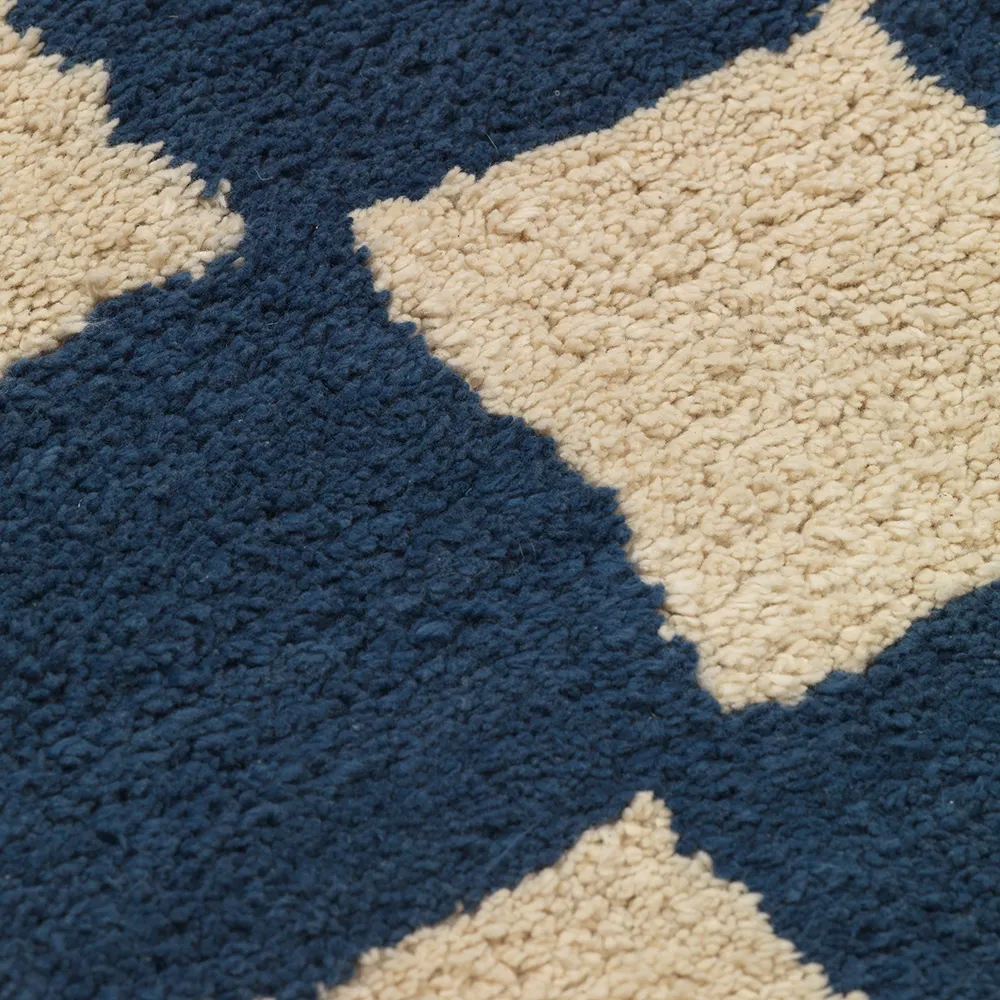 Washable Rug Mara Deep Blue