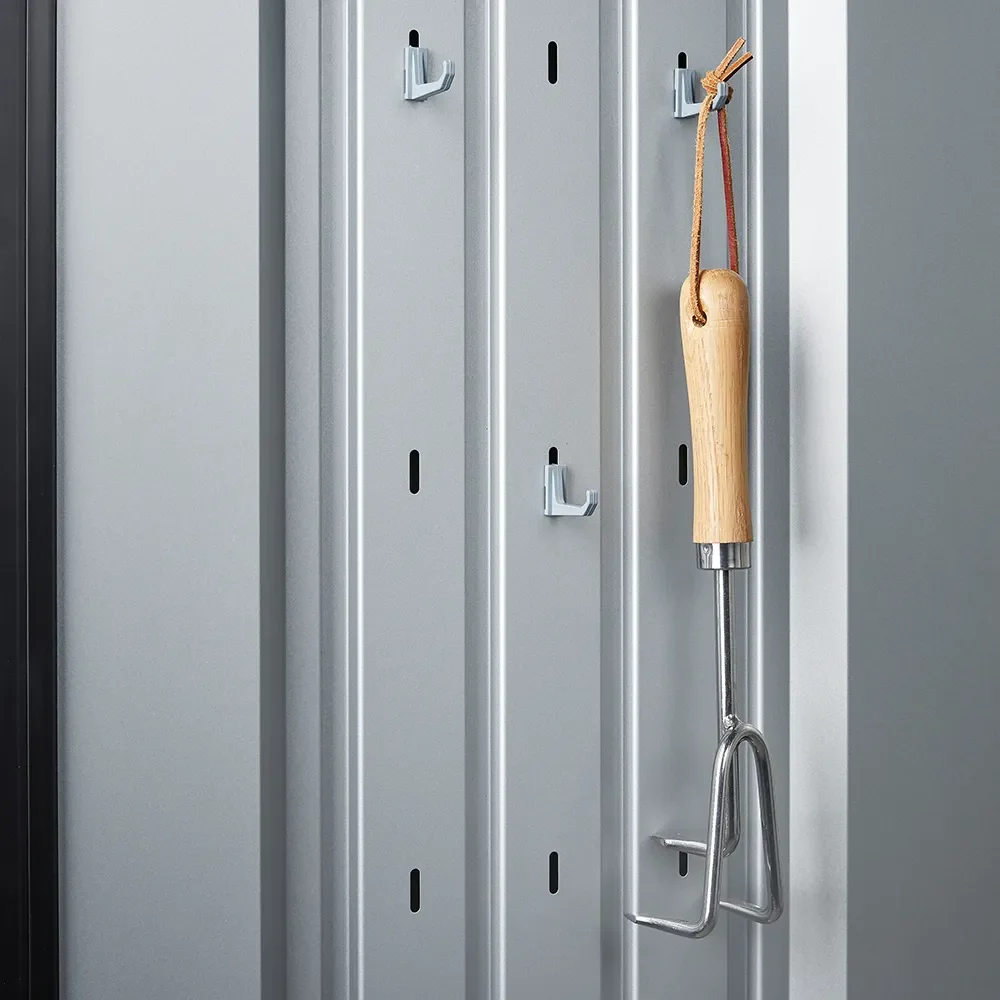 Romeo Patio cabinet M Metallic quartz grey