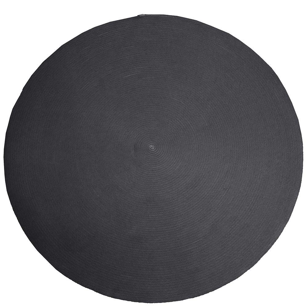 Carpet Circle 200 cm Dark grey
