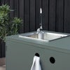 Kelia outdoor kitchen   with sink and tap  Nordic Green