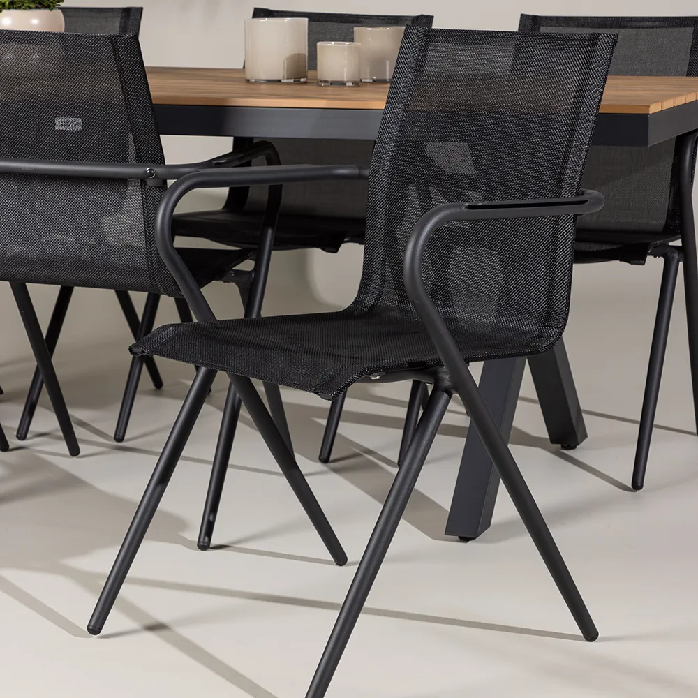 Alina Dining Chair Black 2-pack