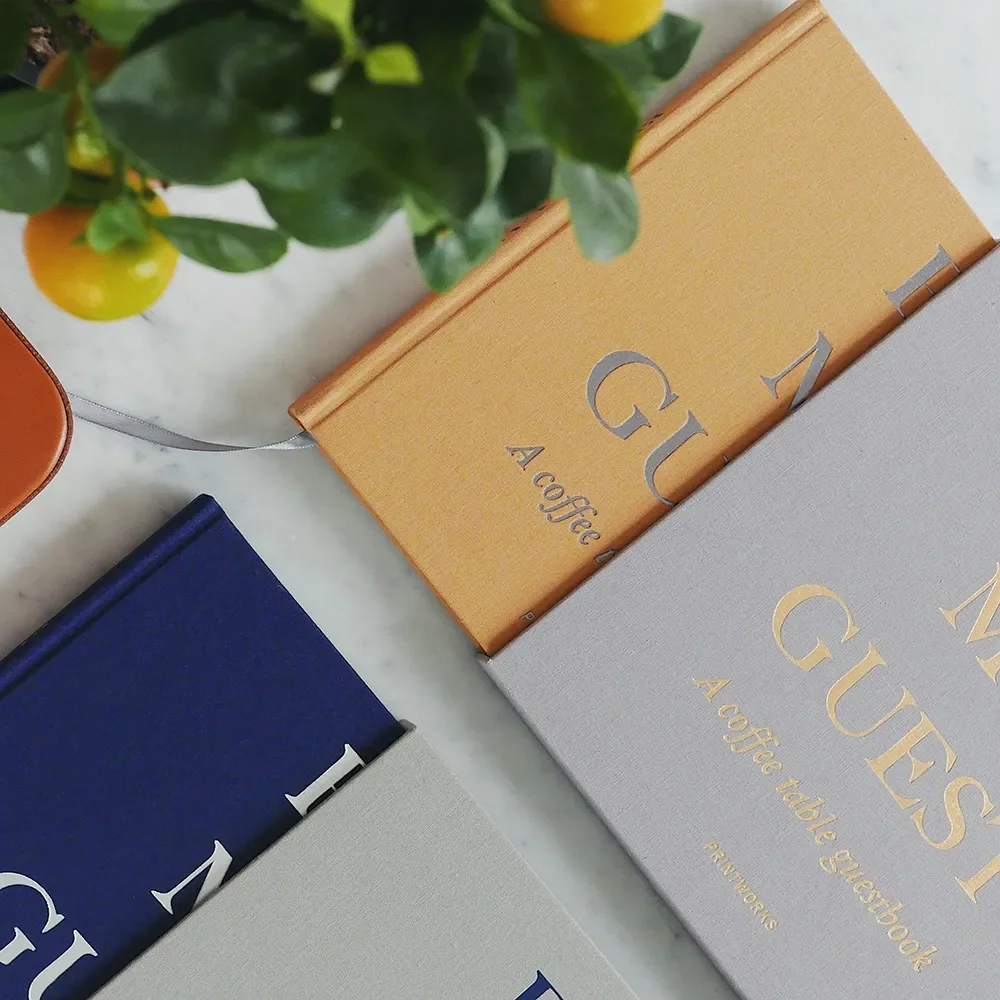 Guest Book - Beige/Yellow