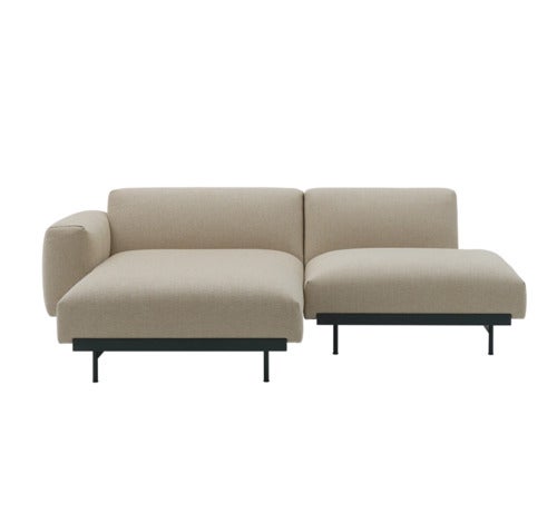 In Situ 2-seat modular sofa Config 6-Ecriture 240/Black