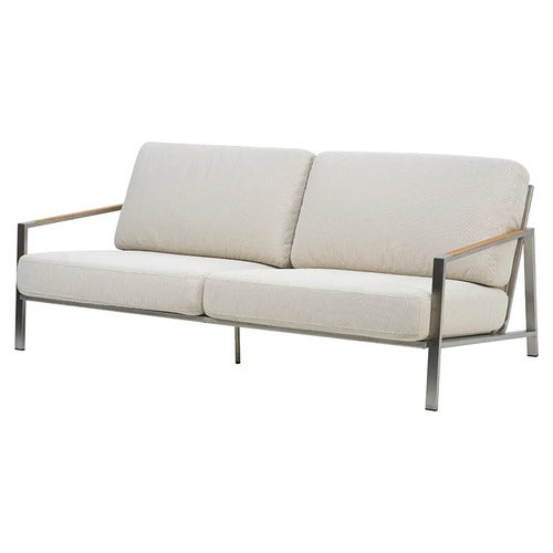 Naos 2,5-seater sofa  Stainless steel / Dot beige