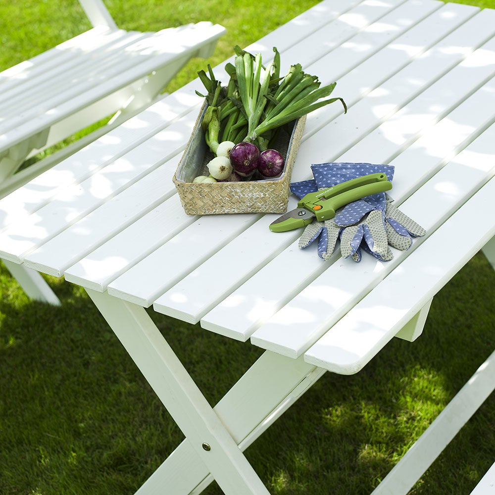 Torpet table 67x109 cm pine white 