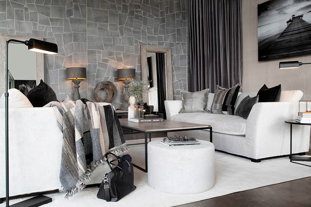 Stafford 3-seater sofa Tobago White