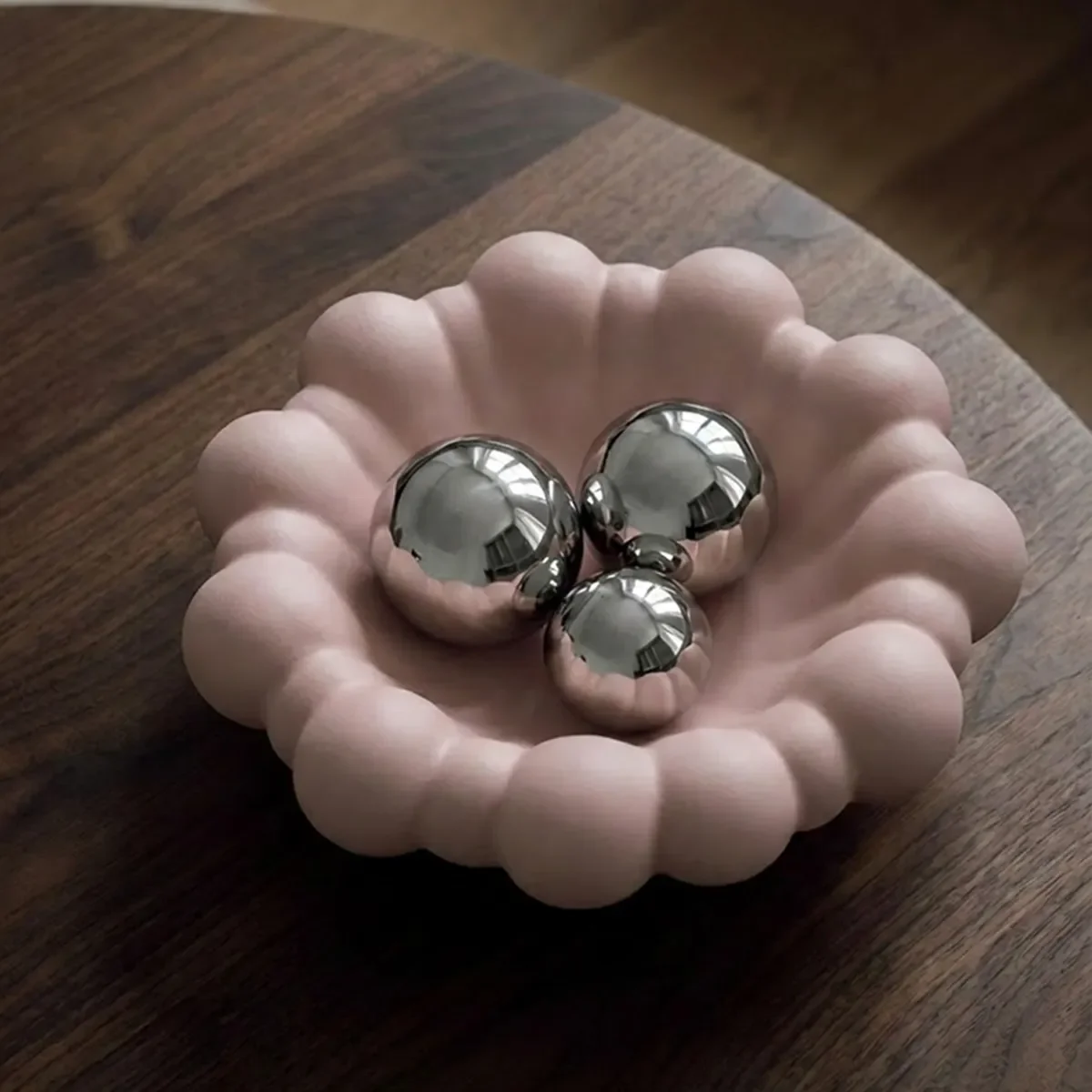 Handmade Decorative Bowl Bloom Rose Ø 44 cm
