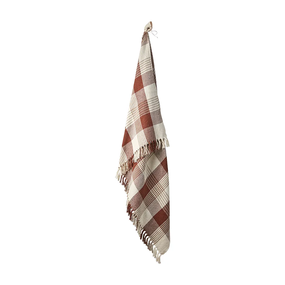 ANNA Blanket Rust/beige/off white