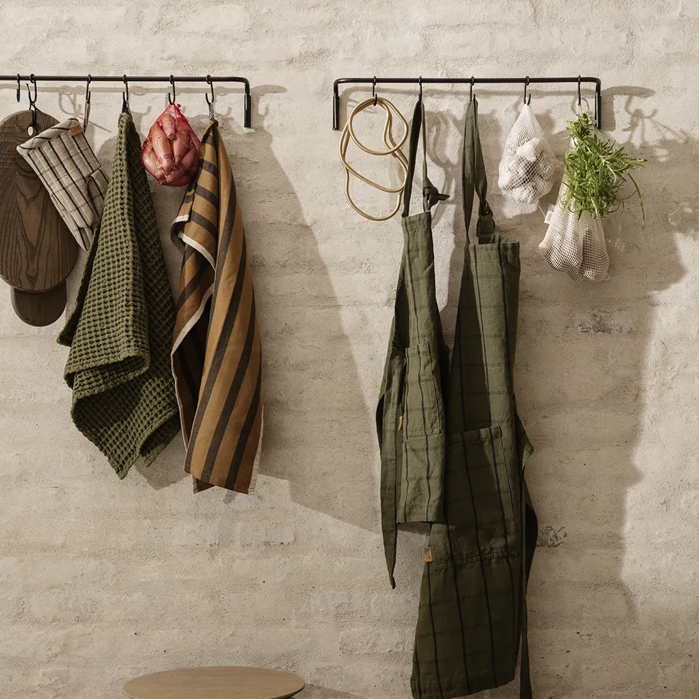 Hand Towel in Organic Cotton Olive