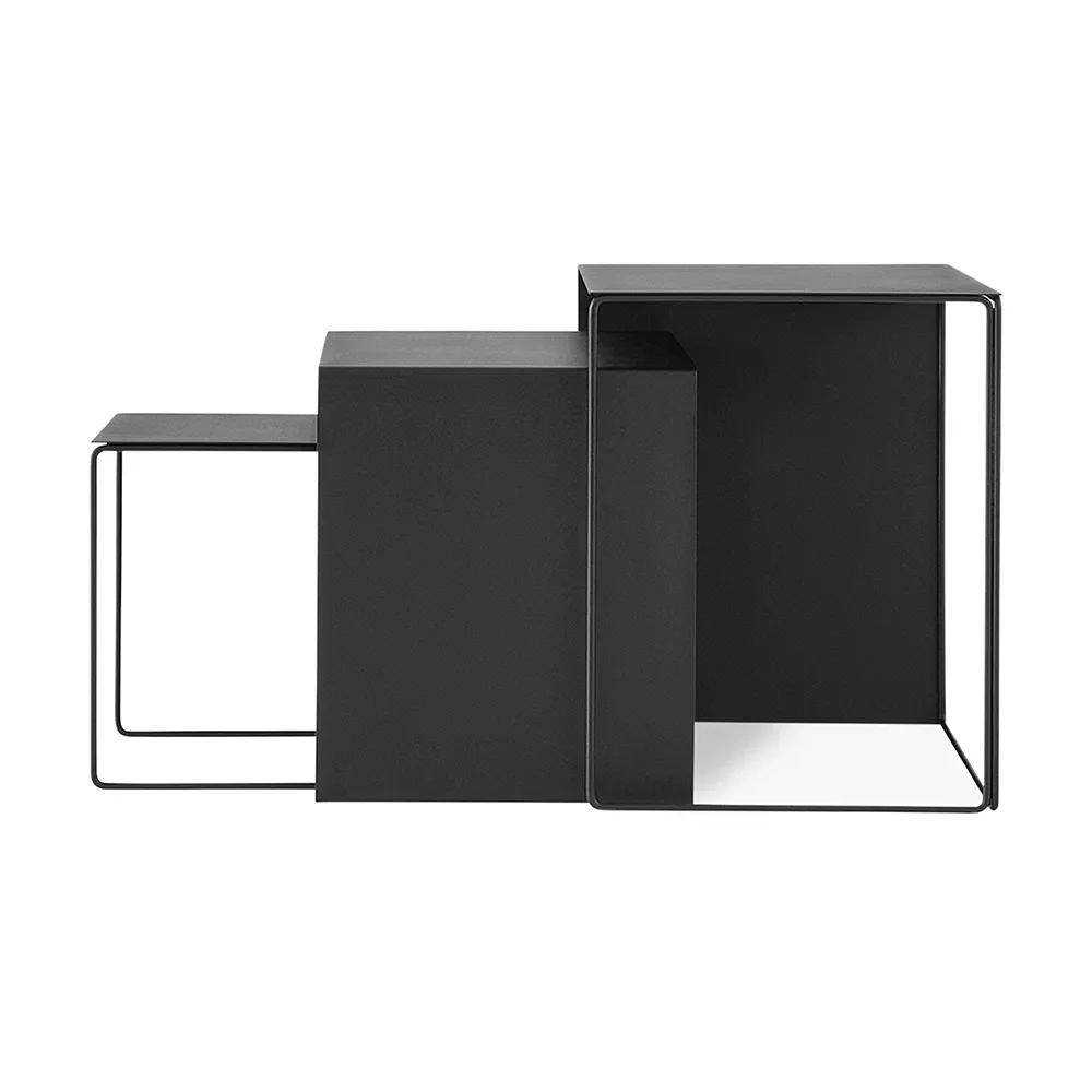 Cluster Tables - Set of 3 - Black