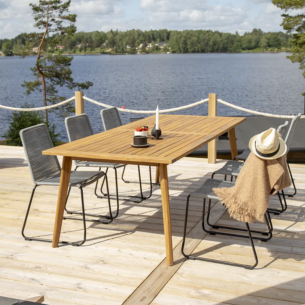 Lindos Dining Chair grey 2-pack