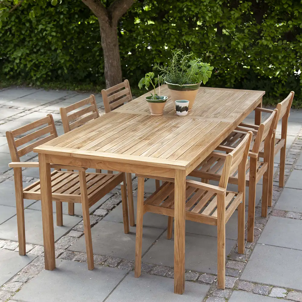 Oxford dining table 90x210 cm teak