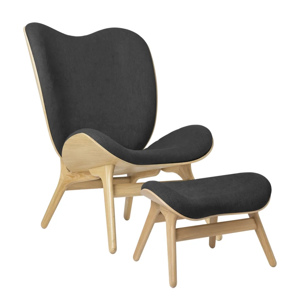 A Conversation Piece Ottoman Footstool Oak/Shadow