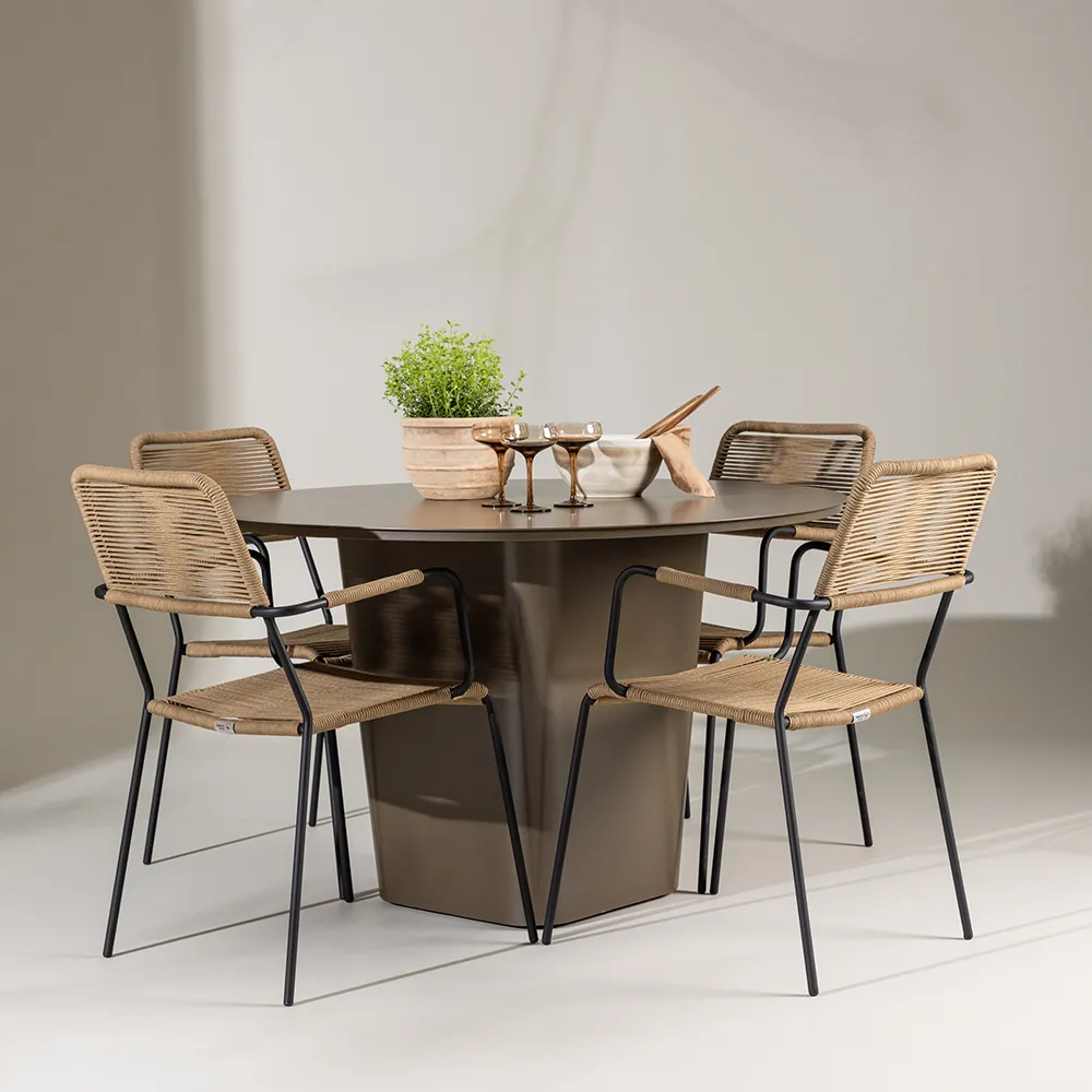 Lindos Armchair Latte 2-pack