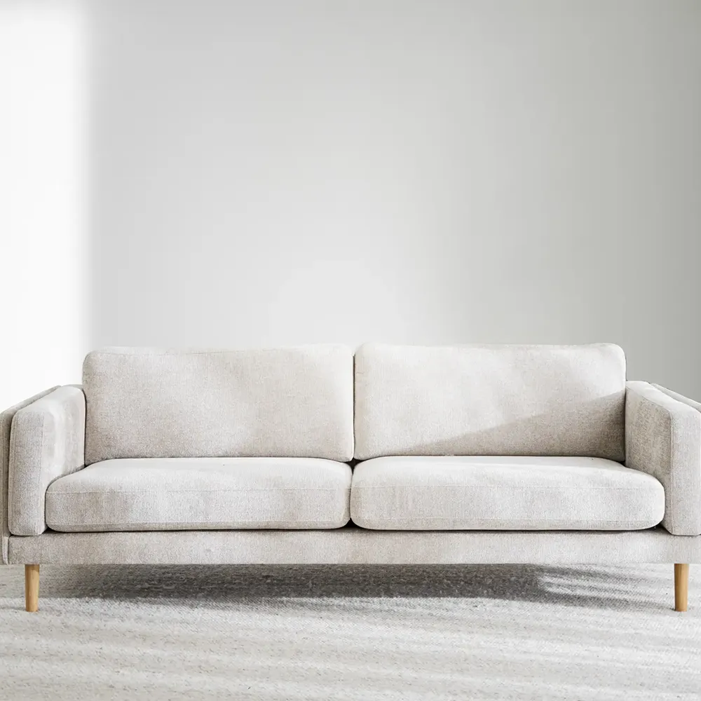 Braden 3-seater sofa in oak/light beige
