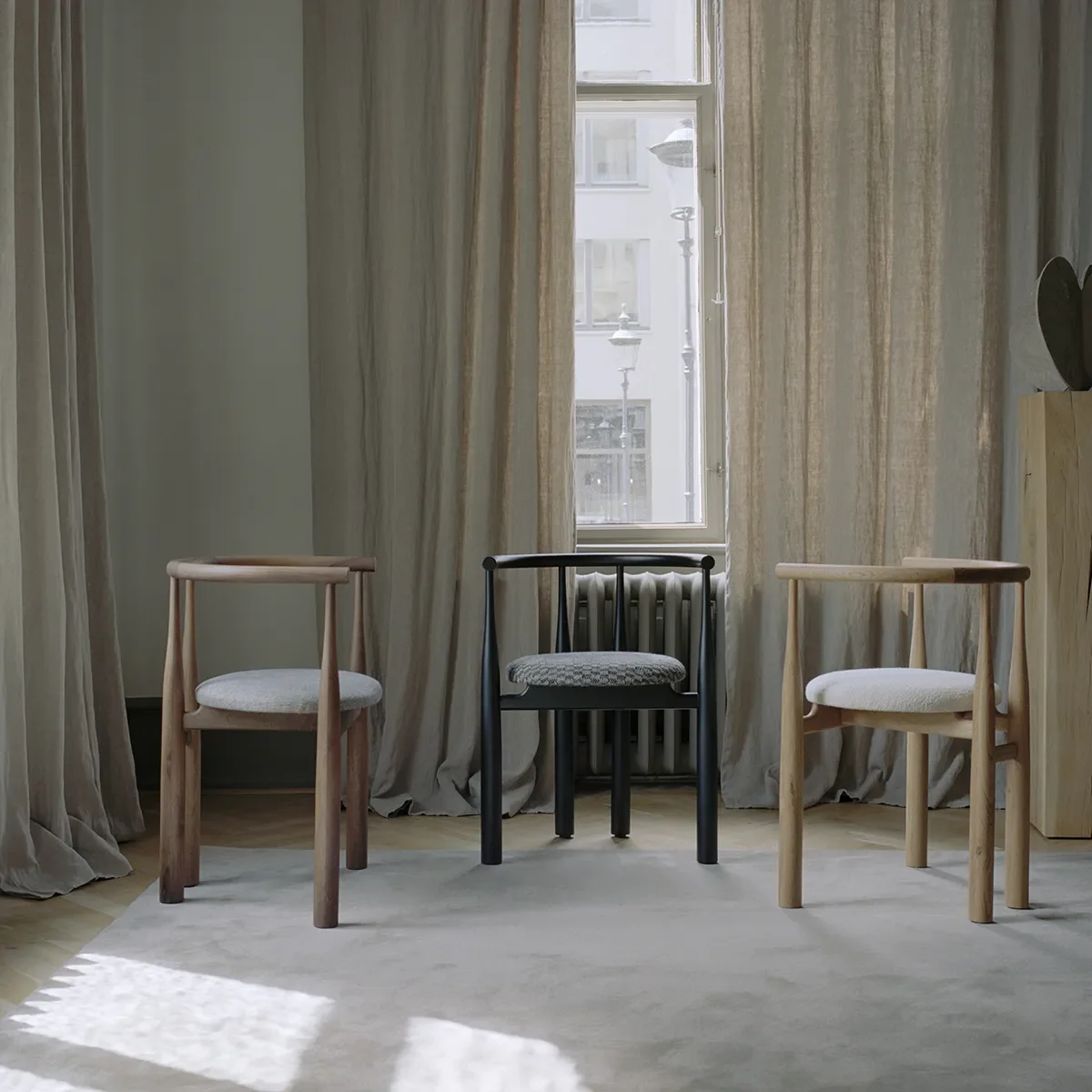 Dining Chair Bukowski Walnut Romo Linara with armrest