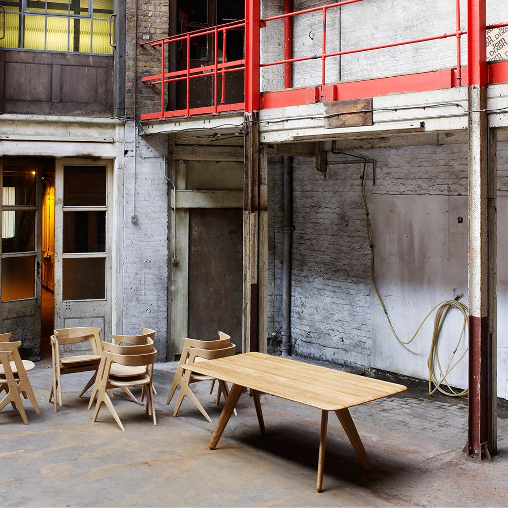 Slab dining table 200 cm natural