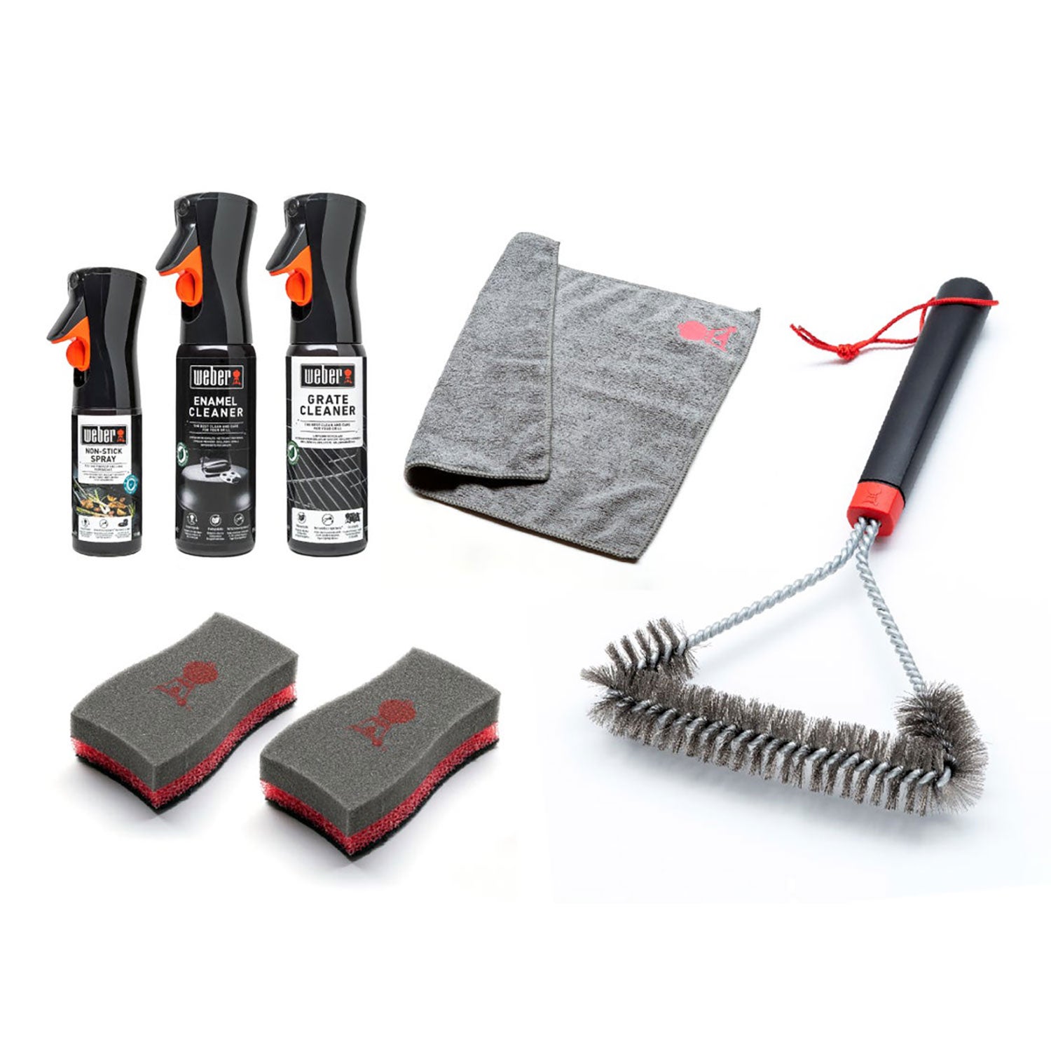 Cleaning kit for charcoal grills