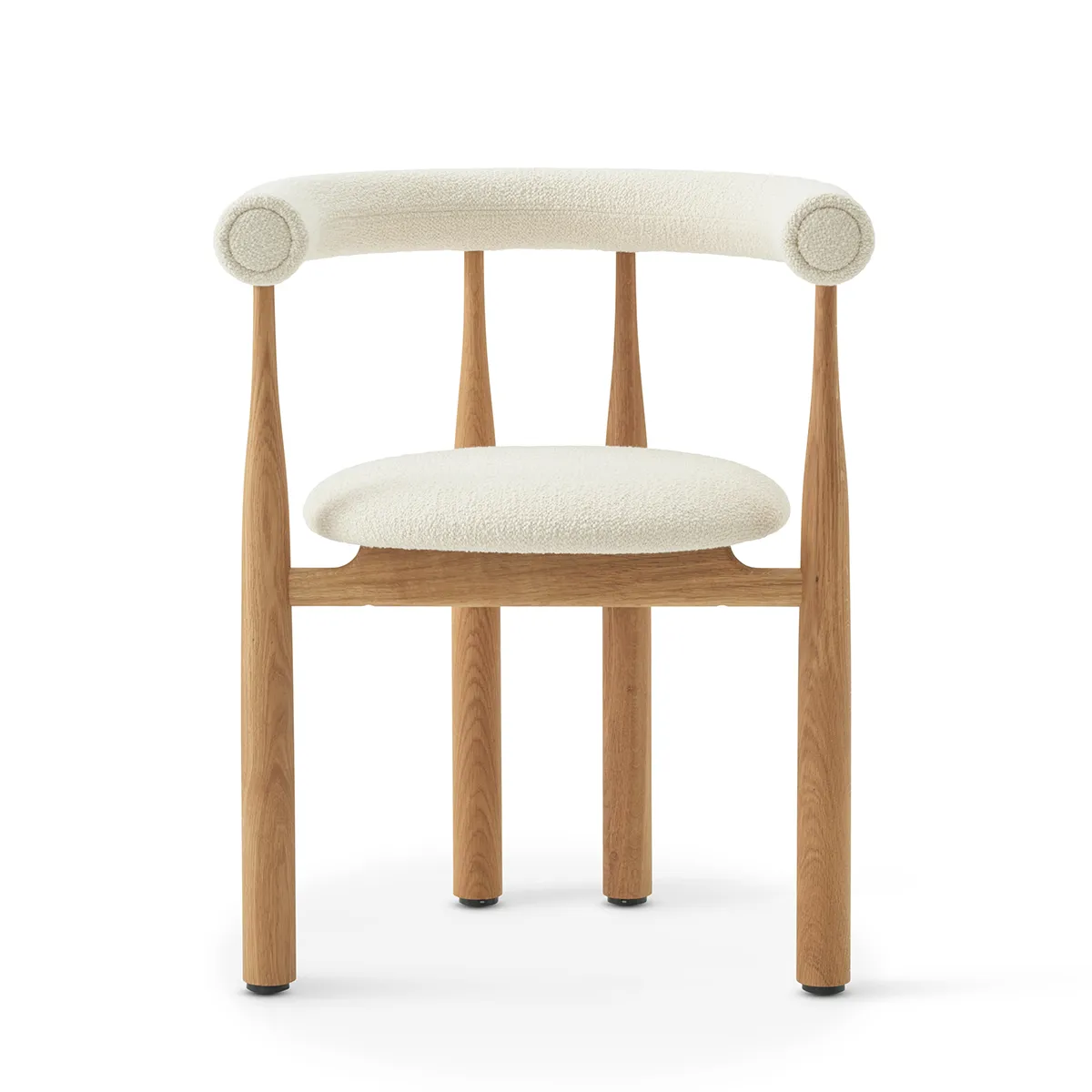 Upholstered Dining Chair Bukowski Oak Lana