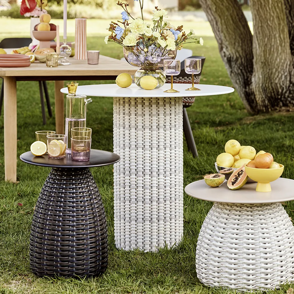 MYMI bistro table, Ø 80 cm, HPL tabletop DHZ lipari 0304 myvera 0250