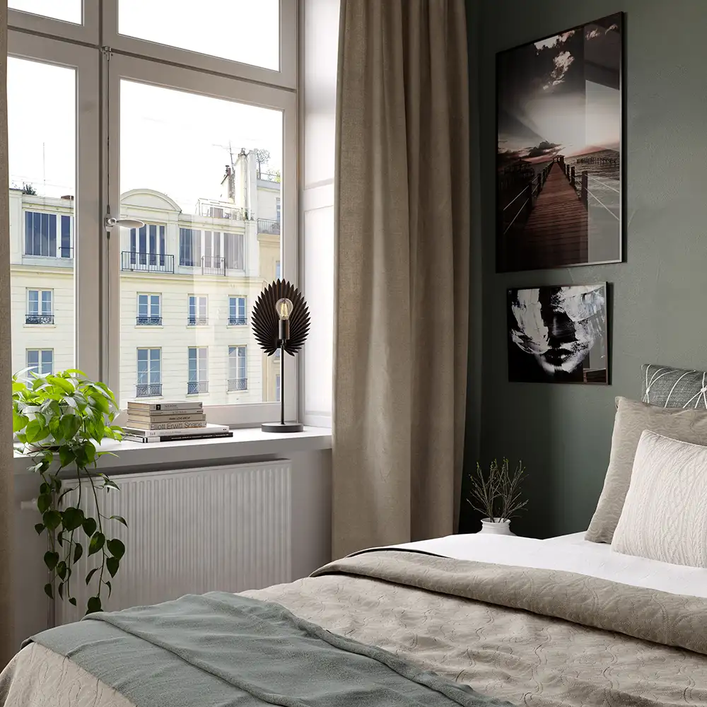 Aruba table lamp H55cm Matt black