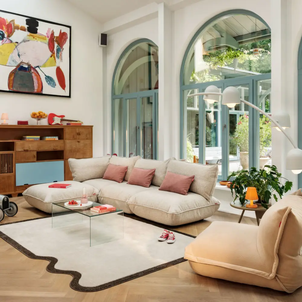 sumo seat boucle recycled beige