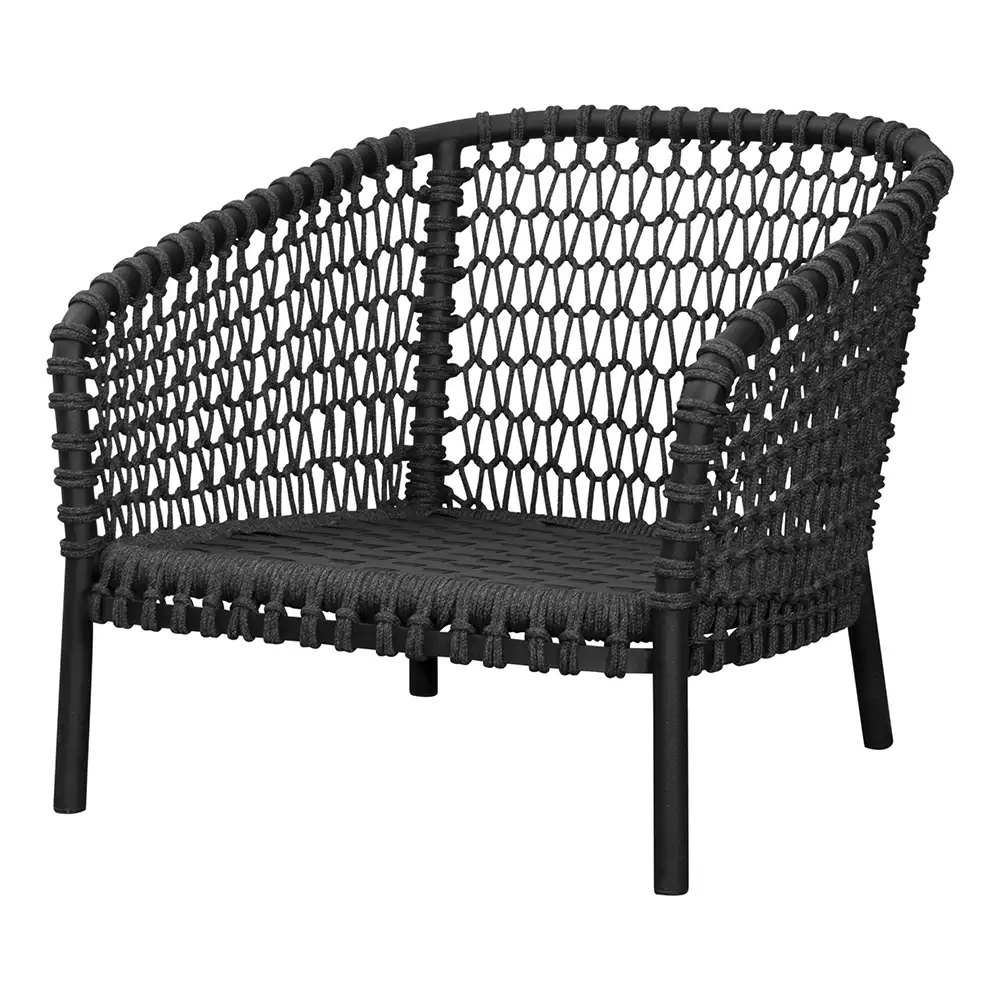 Ocean lounge chair dark grey Soft Rope