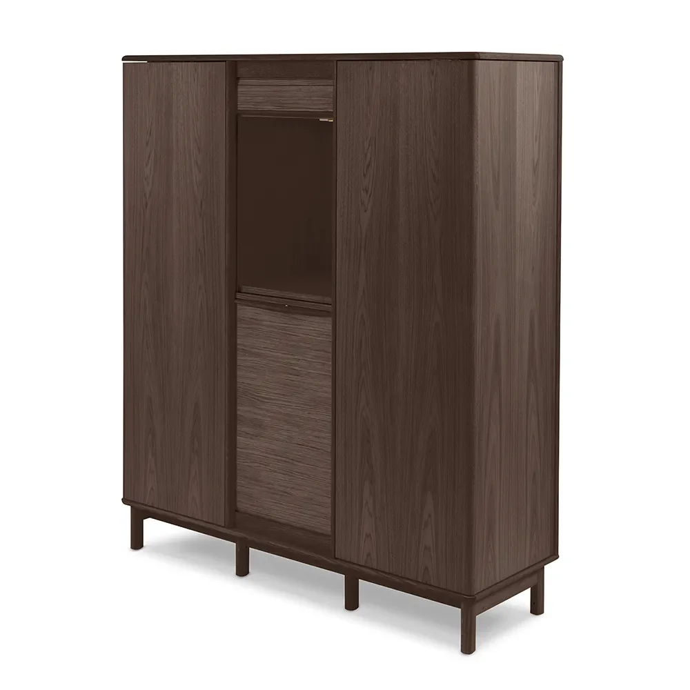 SM546 Tall sideboard Mocha brown lacquered oak