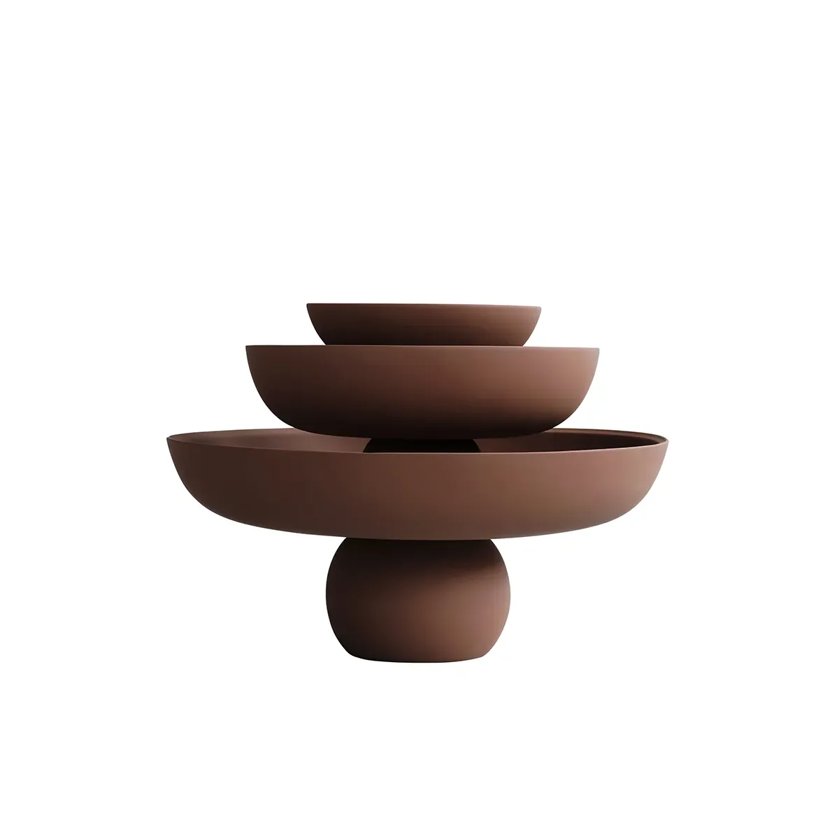 Hand-painted Decorative Bowl Baburu Big Almond Ø 43 cm