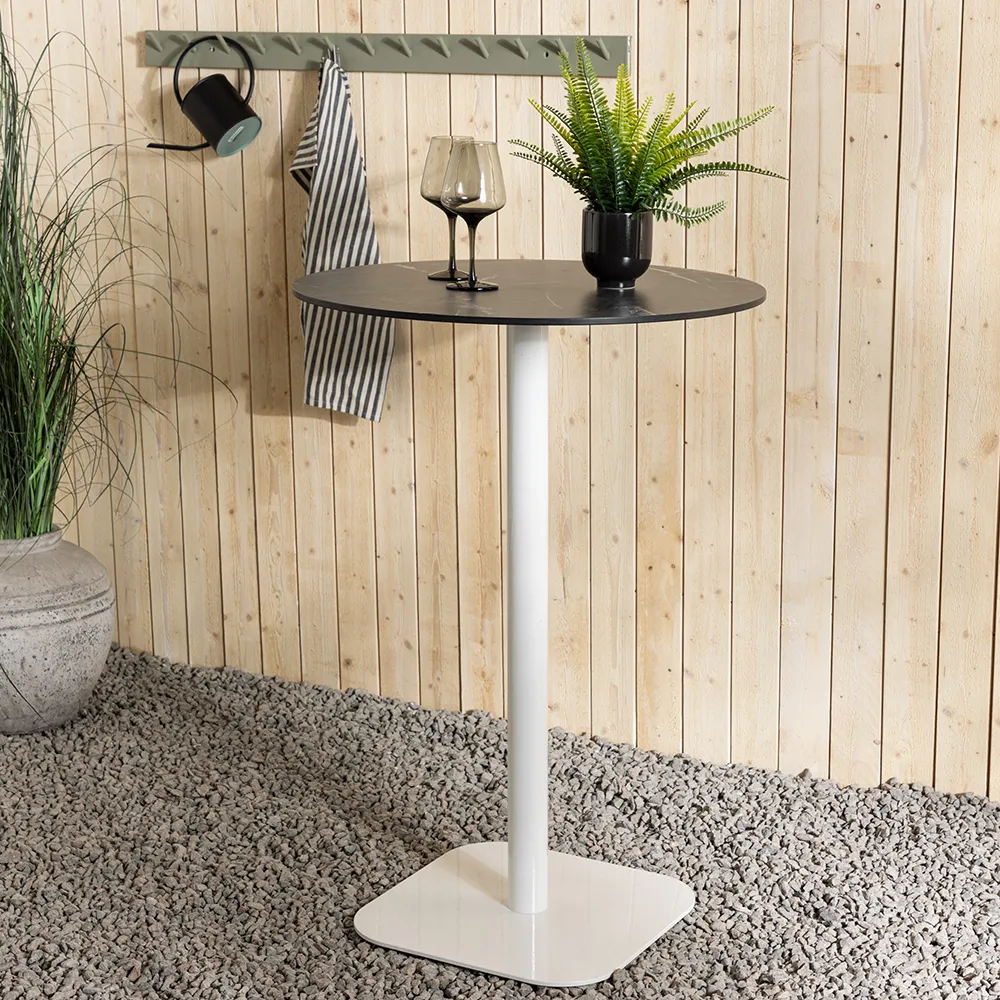 Milano Bar table Ø70 cm white