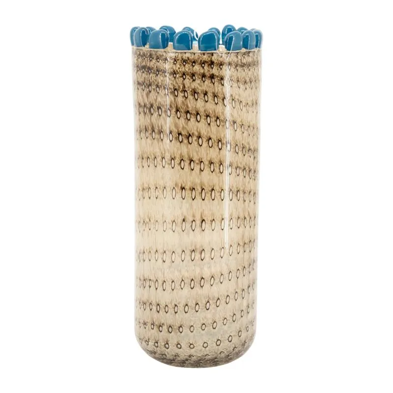 Dapple vase 10x10x28,5 cm glass multicolour