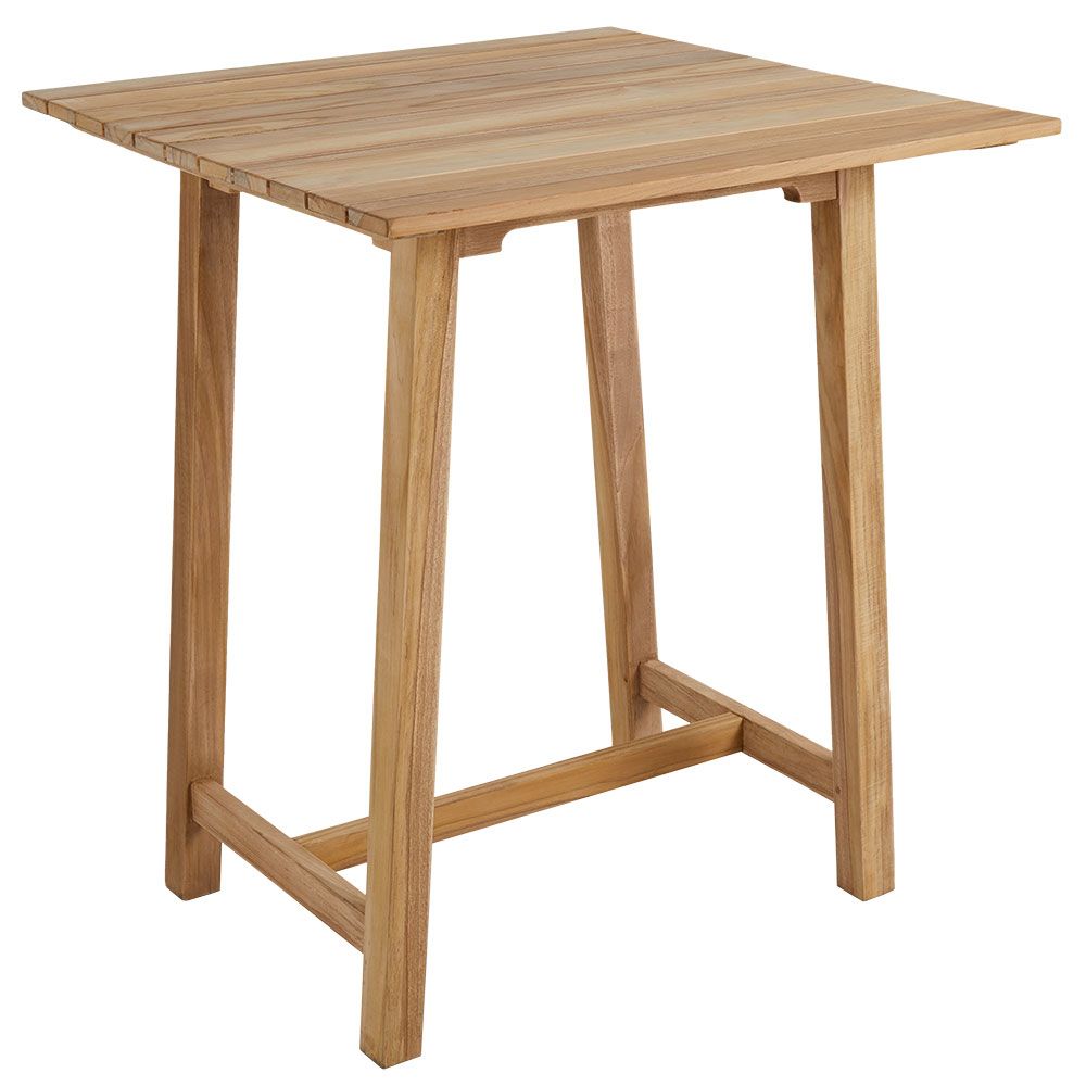 Keros bar table 80x80 cm natural teak
